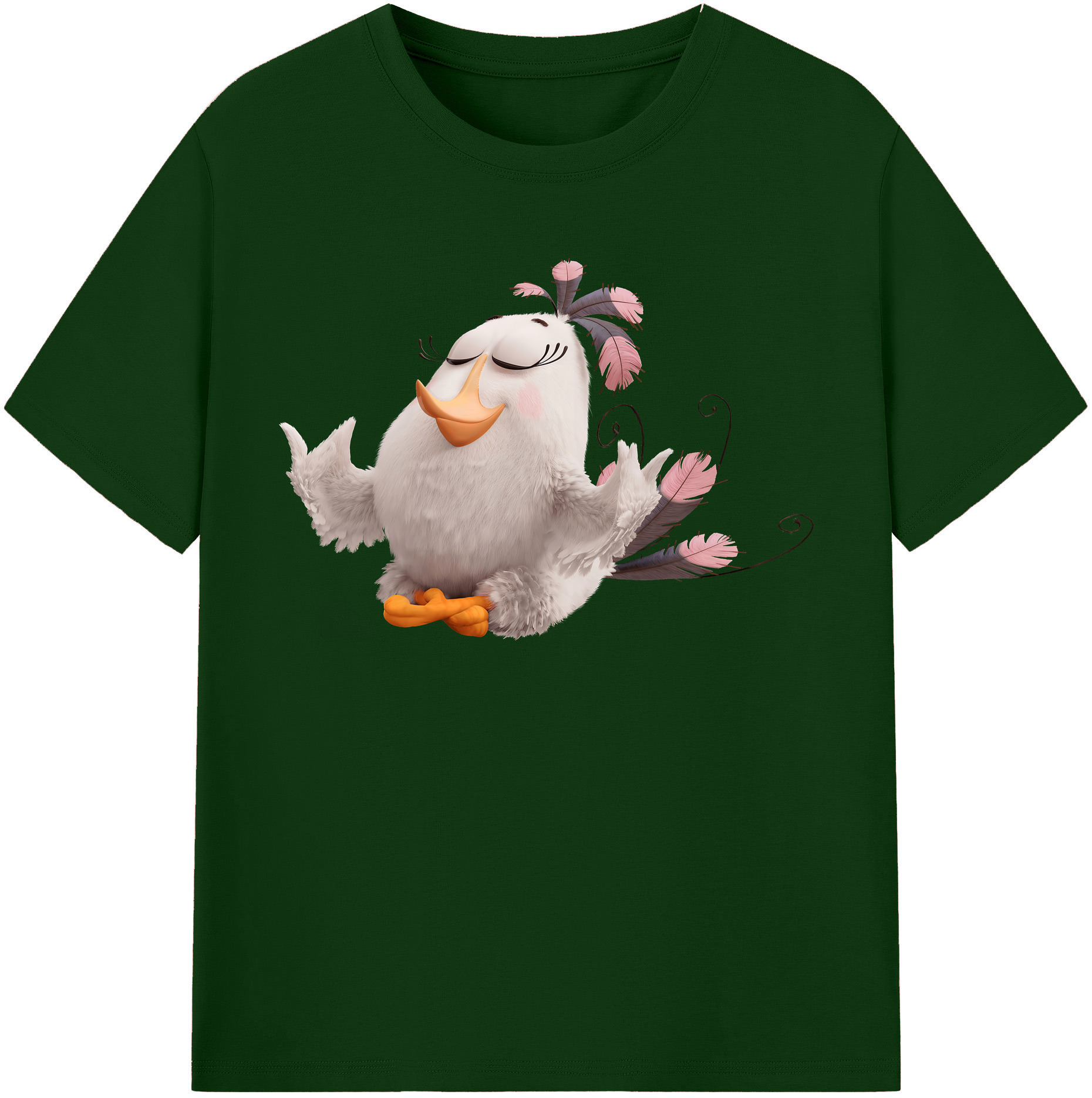 （画像用） Angry Birds アングリーバード 綿100％半袖Tシャツ（フロントプリント）